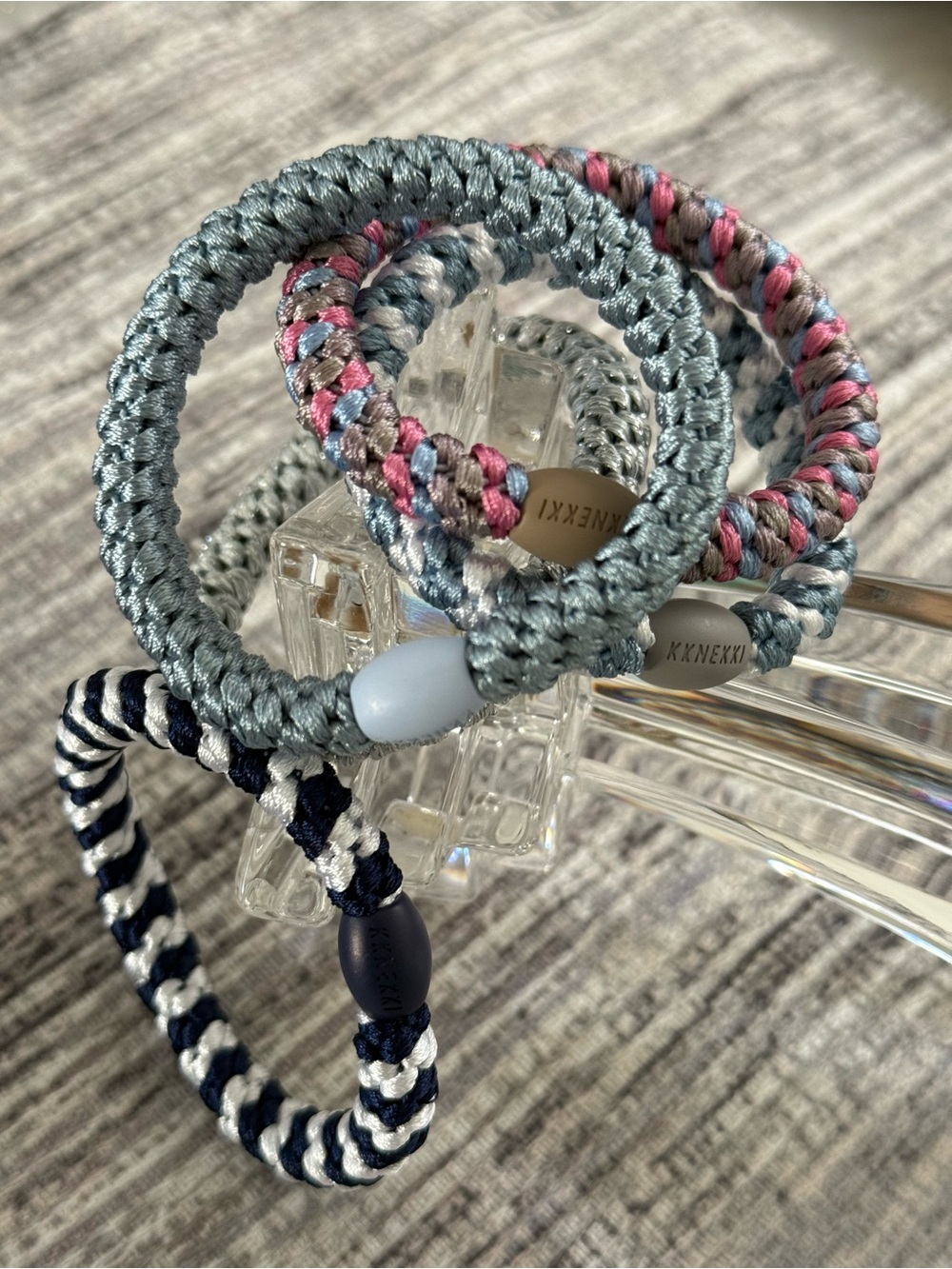 Authentic original KKNEKKI
hair ties. Set of 5